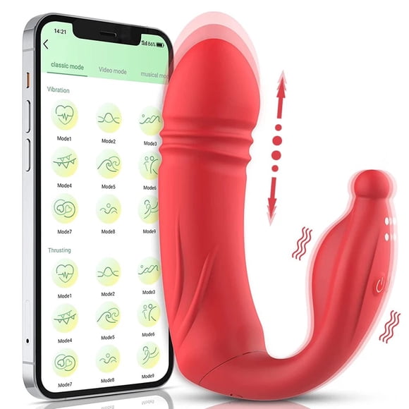 Tluda Thrusting Vibrator for Women APP Controlled G Spot Dildo Wireless Clitoris