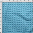 thumbnail image 4 of oneOone Tissu en Viscose Chiffon Turquoise Bleu Abstrait pour Robe Tissu Imprimé au Mètre 42 Pouces de Large, 4 of 5