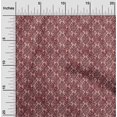 thumbnail image 2 of oneOone Velvet Maroon Fabric Asian Dabu Print Sewing Craft Projects Fabric Prints By Yard 58 Inch Wide, 2 of 4