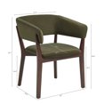 thumbnail image 3 of Fauteuil à Accoudoirs Blake Moderne en Faux Mohair Vert, 3 of 8