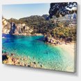 thumbnail image 2 of Rocky Beach with Turquoise Water - Beach Photo Canvas Print, 2 of 3