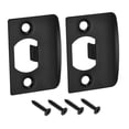 thumbnail image 3 of simhoa 2Pcs Door Strike Plates Accessories D Shaped Professional for Interior Doors Straight Corner, 3 of 7