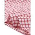 thumbnail image 5 of INSPIRE CHIC Blouse Haut à Encolure Carrée à Manches Courtes à Carreaux pour Femme P Rouge, 5 of 5