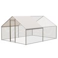 thumbnail image 4 of Spacious & Sturdy Outdoor Poultry Coop – Large Walk-In Metal Cage with Secure Run, Waterproof & UV-Resistant Cover, Perfect for Chickens, Ducks, Rabbits, and Small Pets, 4 of 7