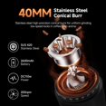 thumbnail image 2 of Sunmaki Stain Steel Corded Electric Coffee Burr Grinder, 2 of 13