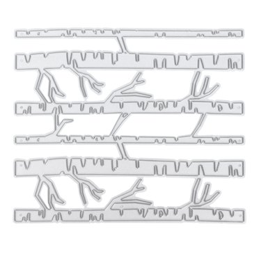 DIY Embossing Cutting Die, Light And Thin Birch Forest Shape Cutting Stencil Die Carbon Steel for Scrapbooks for Paper Cards for Photos