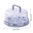 thumbnail image 1 of Cake Box Cupcake Holders With Lid 10 Inch Transparent Handles With Lid Cupcake Holders, 1 of 1