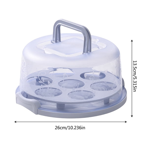 Cake Box Cupcake Holders With Lid 10 Inch Transparent Handles With Lid Cupcake Holders