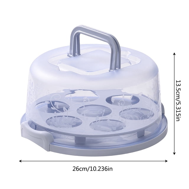 Cake Box Cupcake Holders With Lid 10 Inch Transparent Handles With Lid Cupcake Holders