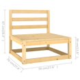 thumbnail image 4 of vidaXL 2 Piece Garden Lounge Set with Cushions Solid Wood Pine, 4 of 5