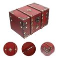 thumbnail image 4 of Wooden Jewelry Organizer Retro Jewelry Case Earring Necklace Storage Box Gift Box, 4 of 8