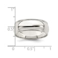 thumbnail image 2 of Mens Milgrain Wedding Band Ring in Sterling Silver (7mm), 2 of 4