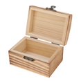 thumbnail image 4 of lionlar Wooden Jewelry Box Plain Unfinished Box Storage Case Organizer Retro, 4 of 9