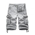 thumbnail image 1 of fastboy Cargo Shorts Pantalons Décontractés Homme Tenue Résistance à l'Usure Multi-Usage Extérieur Intérieur Commodité Costume de Travail à la Mode Blanc-Gris 38, 1 of 6