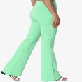 thumbnail image 4 of Pantalon de Yoga Décontracté pour Femmes Grande Taille, Basique, Taille Repliable, Confortable, en Coton Extensible, Coupe Bootcut, 4 of 7