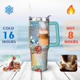 thumbnail image 3 of Gobelet 40 Oz avec Poignée et Paille Isolé Double Paroi en Acier Inoxydable Tasse de Voyage Boîte Cadeau Gobelet Réutilisable Tasse de Café de Voyage pour Bureau Tasse de Bière Isolée Portable pour Boissons Chaudes et Froides, 3 of 5