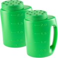 thumbnail image 1 of CHUANK Ice Melt Salt Spreader Handheld Shaker for Lawn Seed  Salt  Ice Melt  Calcium  Deicer Shaker 2 Liter  Adjustable Hole Size  Handy for Fertilizer Lawn Seed Salt to Deice, 1 of 9