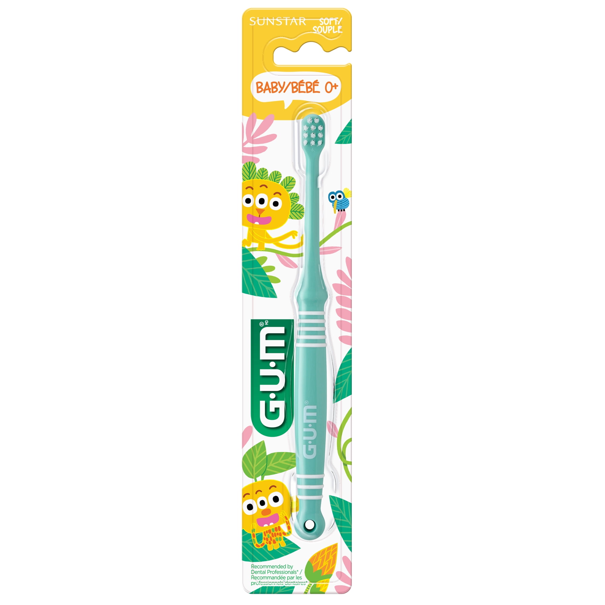 GUM – Baby Brosse a Dents 0-2ans Jaune