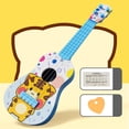 thumbnail image 1 of KTTECTOA Kids Guitar Ukulele Beginner Musical Instrument 16 Inches with 4 Strings Mini Guitar for Skill Improving Kids Play Early Educational Pre School Children Toddler Clearance Games Canada Days, 1 of 6