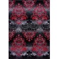 thumbnail image 1 of Milan Red Black Damask Area Rug 6'5" x 9'5", 1 of 5