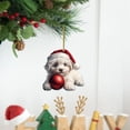 thumbnail image 2 of Christmas Car Decoration,Cute Dog Series Acrylic Bag Computer Keychain and Car Rearview Mirror Hanging Decorations,Christmas Hanging Decorations,Car Decorations Christmas,Mirror for Car, 2 of 3
