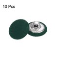 thumbnail image 3 of Unique Bargains 10pcs 24L Fabric Cloth Covered Button 15mm Round Metal Shank Sewing Buttons for Suits Dress Blouses, Army Green, 3 of 5
