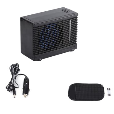 Ventilateur de Refroidissement pour Voiture, Heurrise Portable 12V Voiture Camion Maison Mini Climatiseur Refroidisseur d'Eau par Évaporation Ventilateur de Refroidissement