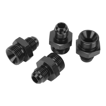 4Pcs Aluminum Alloy ORB Male Fitting 1500PSI OFlare Adapter for Oil Cooler Fuel Pump