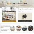 thumbnail image 4 of 50" Solid Wood Console Table Sofa Table with Storage Drawers and Bottom Shelf Entryway Table for Entry Hallway Foyer Sofa Couch Table, Beige, 4 of 8