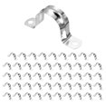 thumbnail image 1 of Uxcell 50pcs 1 3/8-Inch 35mm Conduit Clamps M35 U Tube Pipe Clamp Stainless Steel Rigid Pipe Strap Bracket, 1 of 6