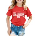 thumbnail image 1 of Camisole avec Soutien-Gorge, Mode Décontractée pour Enfants, Imprimé, Col Rond, Manches Courtes, T-Shirt Ample, 1 of 4