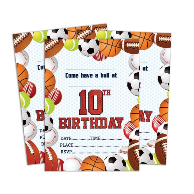Darling Souvenir Multicolor Birthday Invitation Card 28 Pcs Fill or Write In Blank Invites Printable Party Supplies 5 x 7 Inches