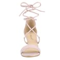 thumbnail image 2 of BLISSFUL STEP Sandales à Talon Chaton à Bout Ouvert à Lacets pour Femmes, 2 of 7