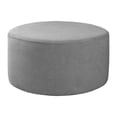 thumbnail image 1 of Housse Extensible pour Pouf Rond Housse de Repose-Pieds Amovible Housses de Repose-Pieds - Gris 23gris, 1 of 8