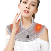 WIFKLSIIPG Heating Pad for Neck and Shoulders USB Heated Shoulder and Neck Pad Wrap Warmer Quick Heating with 3 Heat Settings Overheating for Women Men