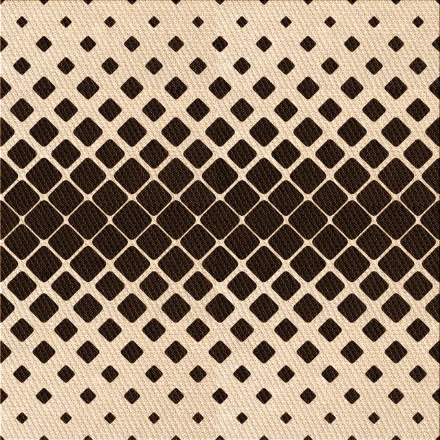 Ahgly Company Tapis d'Intérieur Lavable à la Machine, Carré, Transitionnel, Pêche Profond Orange, Tapis de Zone, 8 Pieds Carré