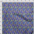thumbnail image 4 of oneOone Rayon Medium Blue Fabric Abstracts Sewing Material Print Fabric By The Yard 56 Inch Wide, 4 of 5