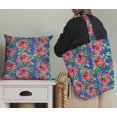 thumbnail image 5 of Soimoi Poly Georgette Fabric Leaves & Peony Floral Print Sewing Fabric Yard 52 Inch Wide, 5 of 5