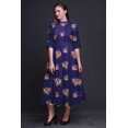 thumbnail image 2 of Bimba Robe Chemise Décontractée à Imprimé Floral pour Femme, Robe Évasée Mi-Mollet de Fête - XX-Grand, 2 of 5