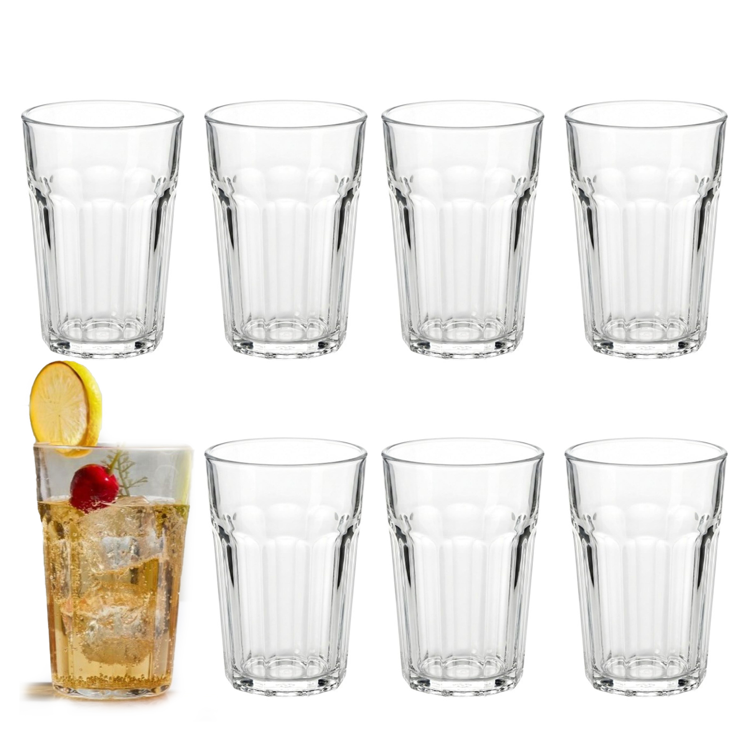 Verres à Boire en Acrylique Incassables Club - Ensemble de 8