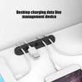 thumbnail image 4 of Opolski 1/3Pcs Silicone Adhesive Wire Organizer Charging Cable Clamp Clip Holder Fixer, 4 of 7
