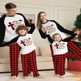 thumbnail image 1 of Christmas Pajamas for Family Matching  PJs Sets Letter Printed Top Sleepwear, 1 of 6