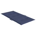 thumbnail image 3 of vidaXL Lowback Chair Cushions 4 pcs Navy Blue Fabric, 3 of 5