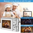 thumbnail image 2 of Zostuic Kids Digital Camera, FHD 1080P 48MP 16X Digital Zoom, Compact Mini Camera (Silver), 2 of 7