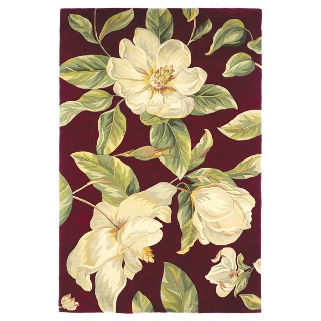 HomeRoots 354028 Tapis en Laine Rouge 30 x 50 Po