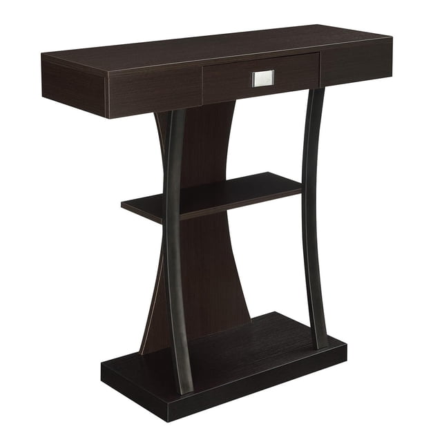 Convenience Concepts Newport Table Console Harri, Fini Bois Espresso