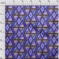 thumbnail image 3 of oneOone Cotton Cambric Medium Blue Fabric Geometric Mix Texture Craft Projects Decor Fabric Printed By The Yard 56 Inch Wide, 3 of 4