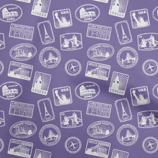 oneOone Viscose Chiffon Seance Fabric Travel Craft Projects Decor Fabric Printed By The Yard 42 Inch Wide