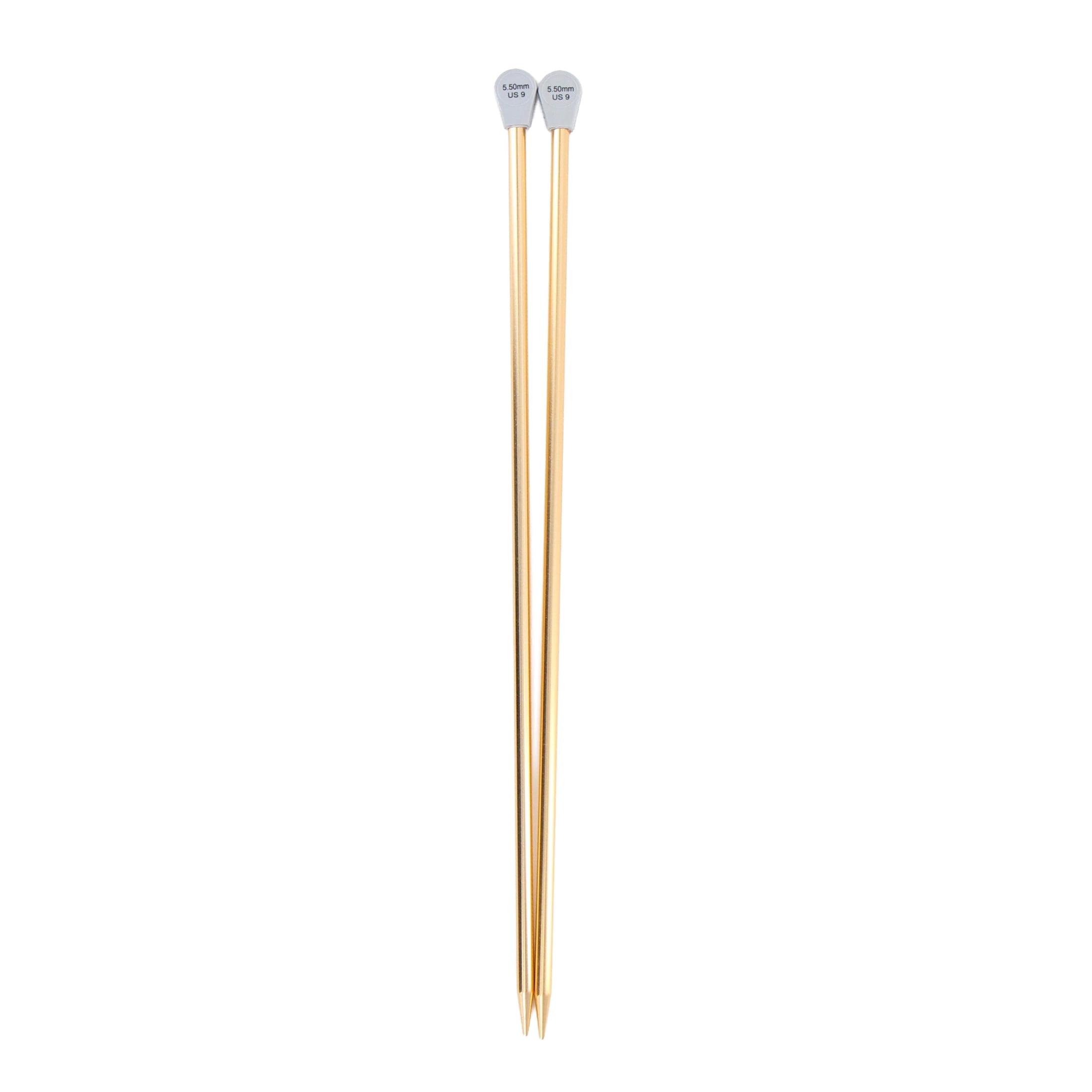 LOVE KNITTING Aiguilles à tricoter droites en aluminium, 30 cm (12 po), 3 mm (US 2)