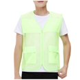 thumbnail image 1 of Cameland Plus Size Men Vest Tops Solid-Color Convenient Mesh Outdoor Breathable Zipper Pockets V-Neck Tank Top, 1 of 7